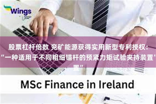 股票杠杆倍数 兖矿能源获得实用新型专利授权：“一种适用于不同粗细锚杆的预紧力矩试验夹持装置”